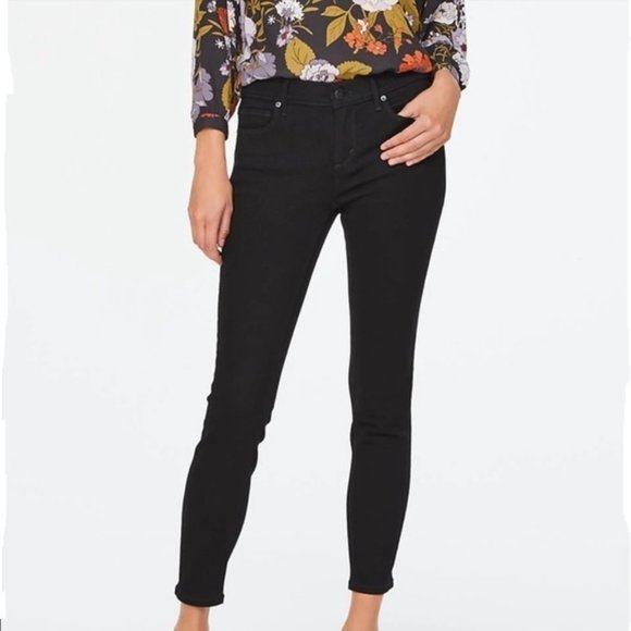 ANN TAYLOR LOFT Modern skinny ankle Black jeans Size 4 - Picture 1 of 12